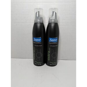 2 New Suave Professionals Styling Foam Extra Hold 7oz Discontinued